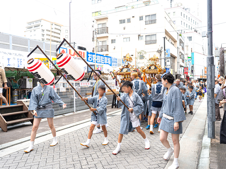 子ども山車も子ども神輿