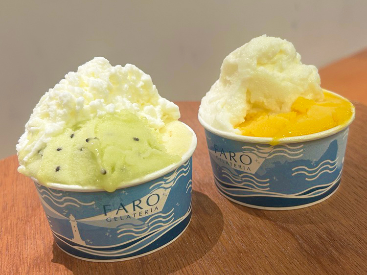 「BECCO Gelato＆Coffee」ジェラート2種