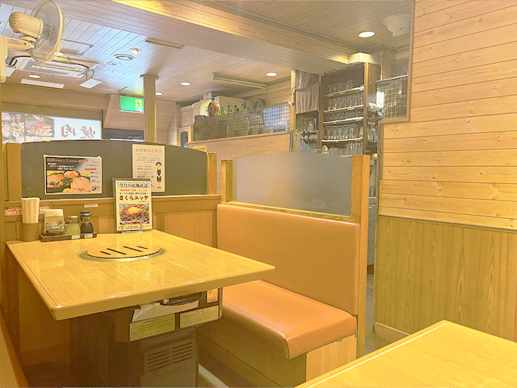 焼肉 好味亭の店内