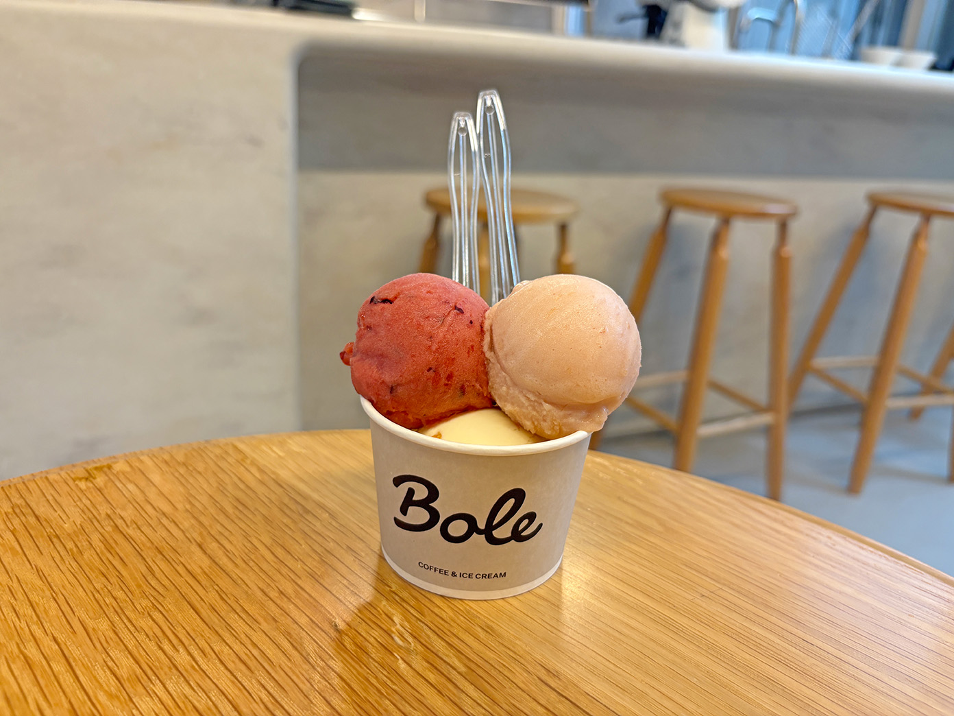 「Bole COFFEE & ICECREAM」のアイス