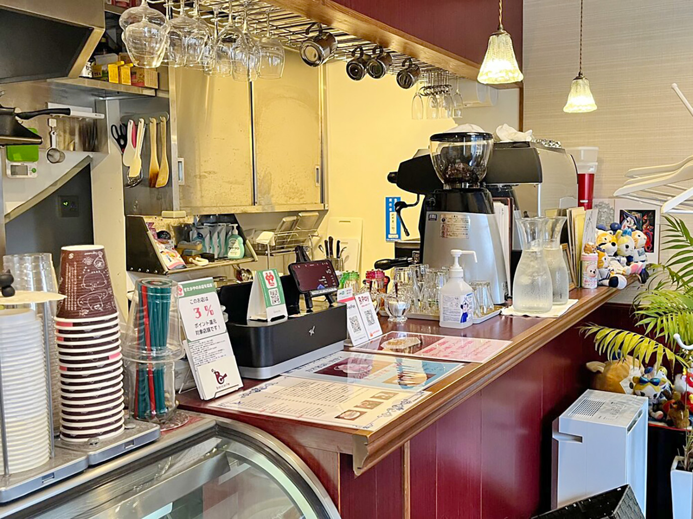 「barcorte」の店内