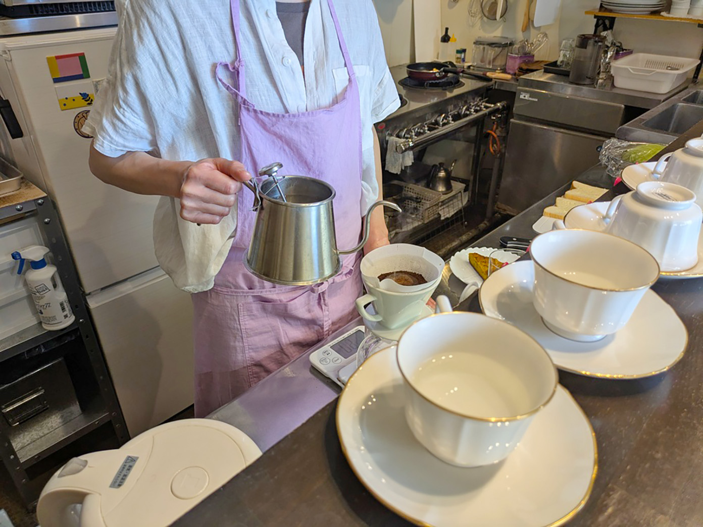 「喫茶メグ」のコーヒーカップ