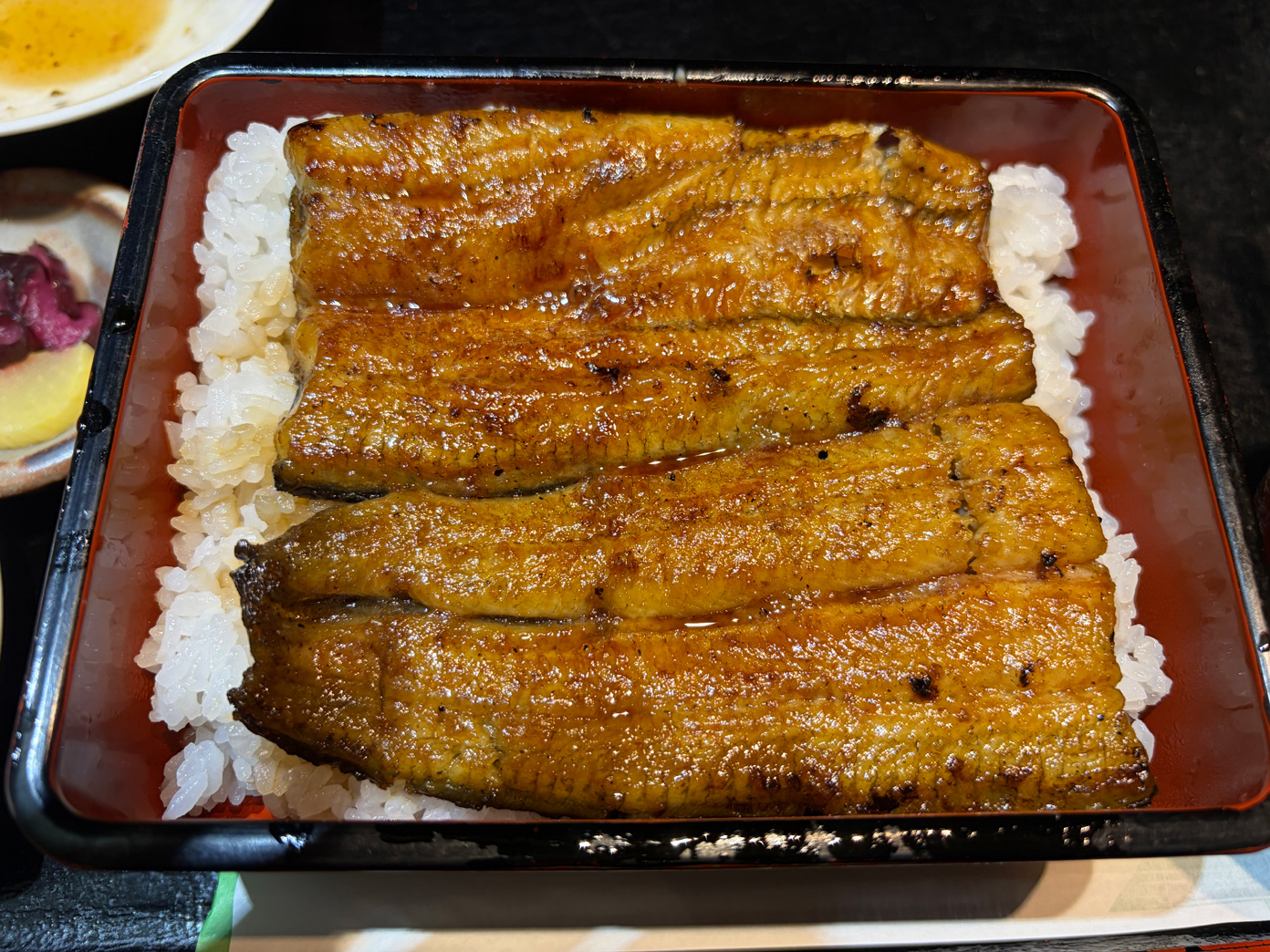 「うな天」のうな重