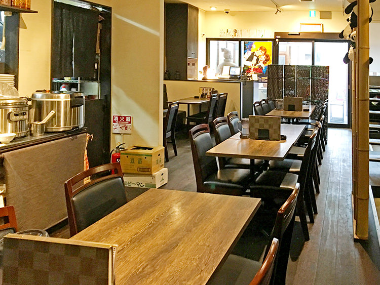 成都の店内