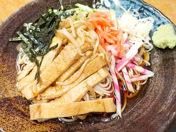 荻窪 長寿庵のひやしきつね蕎麦