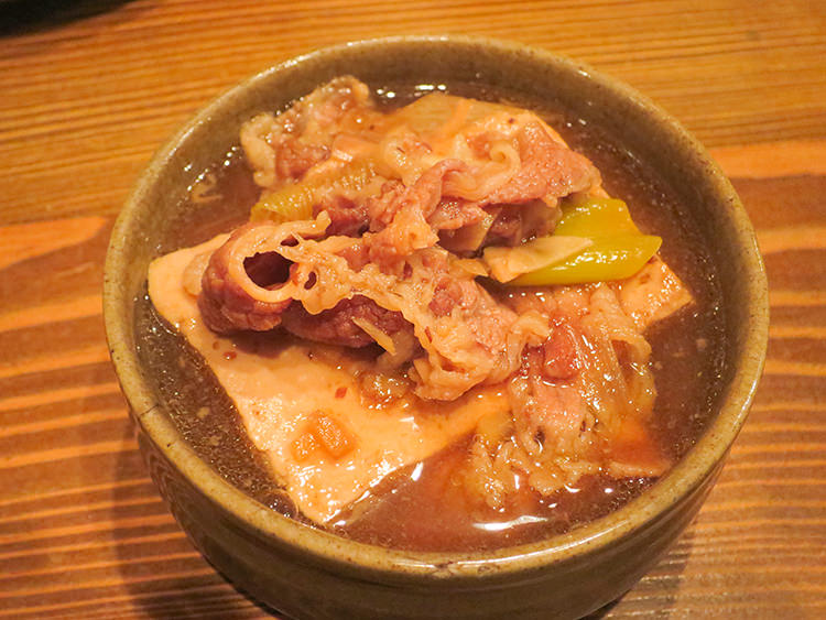 まるの肉豆腐(醤油)