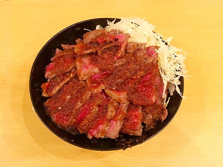 the肉丼の店 吉祥寺店の特上イチボステーキ丼(大)