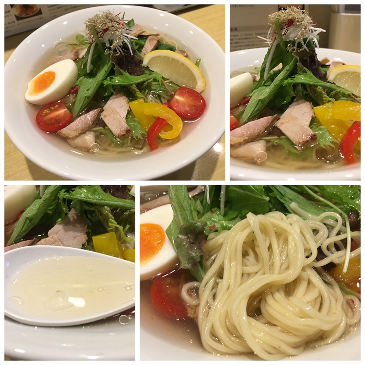 函館塩ラーメン 五稜郭の冷やし塩ラーメン