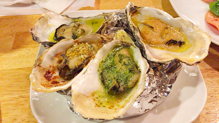 OYSTER LOVER'Sのカキのオーブン焼き