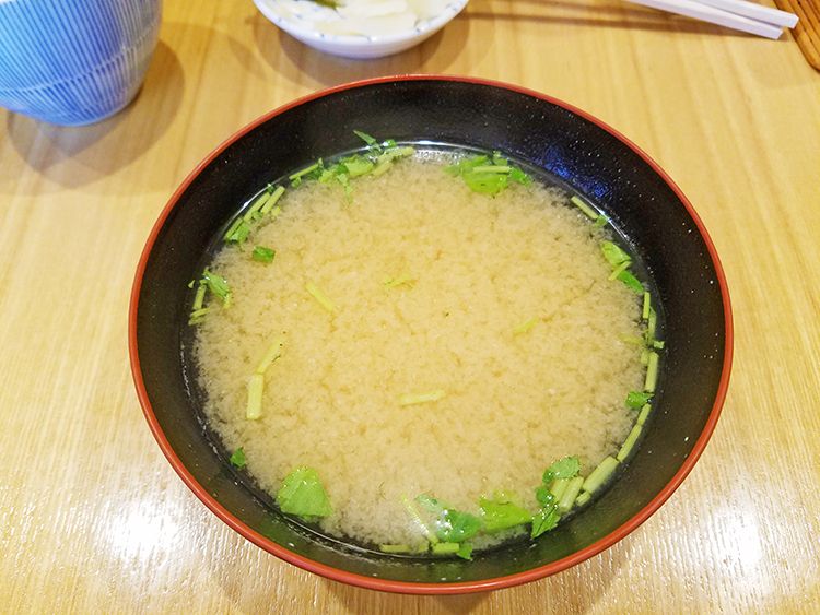 日本橋天丼 金子屋の味噌椀120円