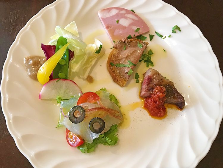 「ゴローゾテツ」の前菜5種の盛合せ
