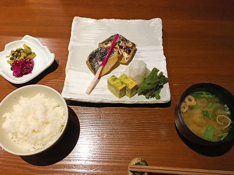 季節の詩の鰆のみそ漬け定食