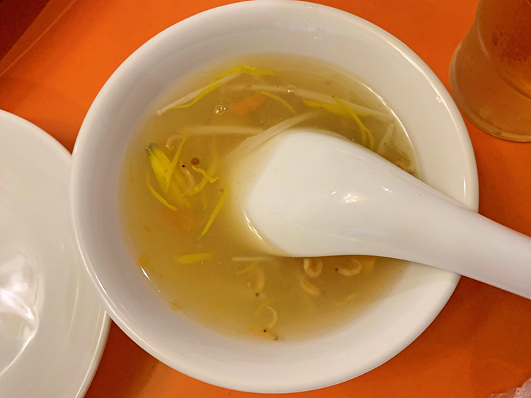 芙蓉菜館のスープ