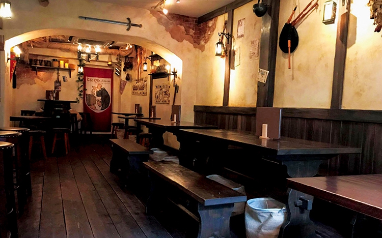 The Old Arrowの店内