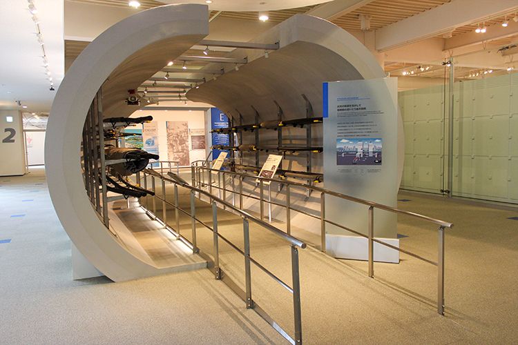 NTT技術史料館のとう道の原寸模型