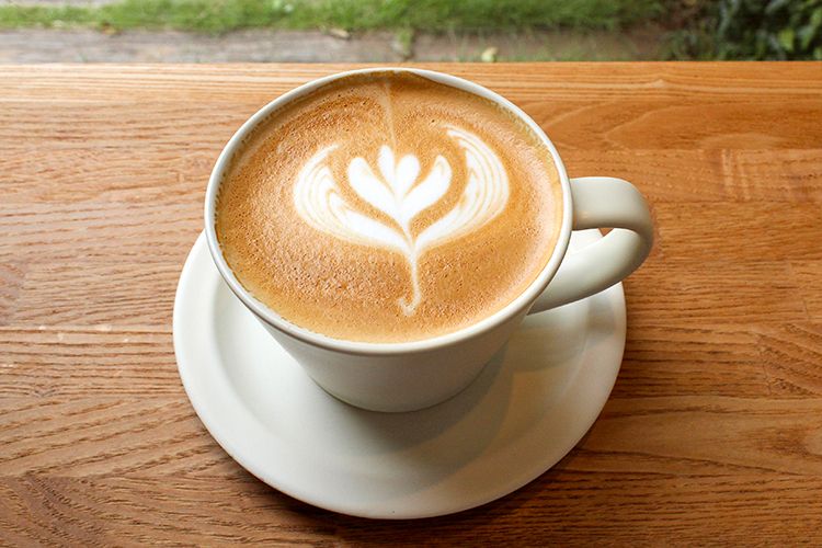 「Cafe*33」のカフェラテ