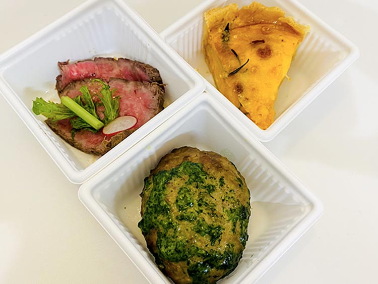 lojiurakitchenのロジウラハンバーグ、ローストビーフ、キッシュロレーヌ