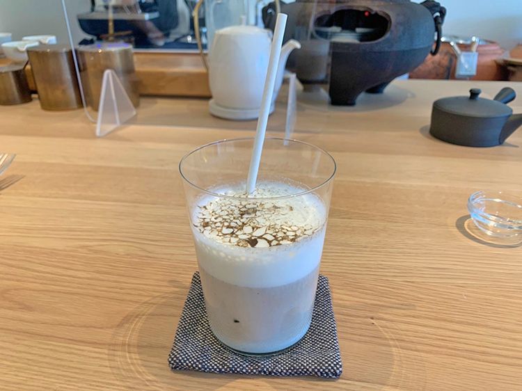 OIMOcafe zenpukuji(オイモカフェ善福寺)のほうじ茶カプチーノ