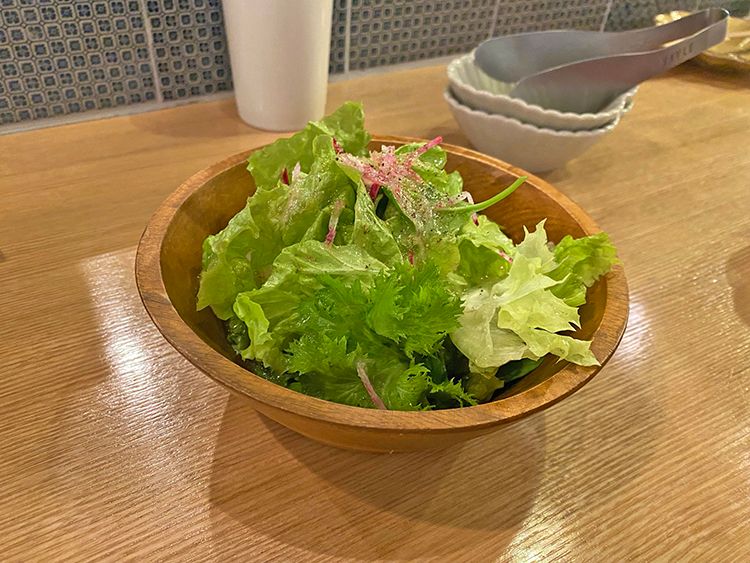 バードスペースのグリーンサラダ