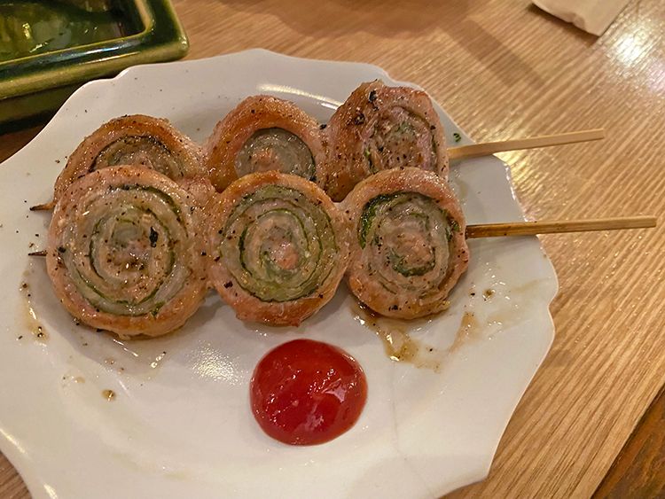 バードスペースの豚しそぐるぐる巻き