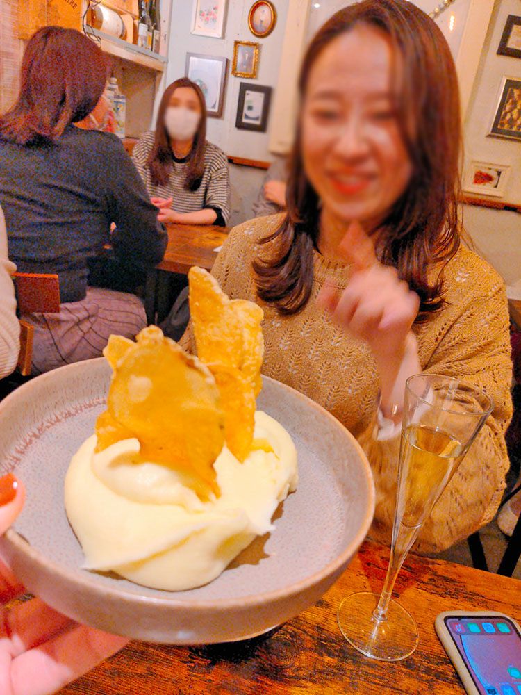 「ワイン&タパス チル(Wine&Tapas Chill)」のマッシュポテト