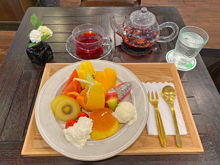 カフェ 一富士のプリン・ア・ラ・モード
