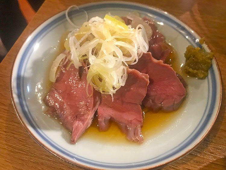 吉祥寺ホルモンのハツ刺し