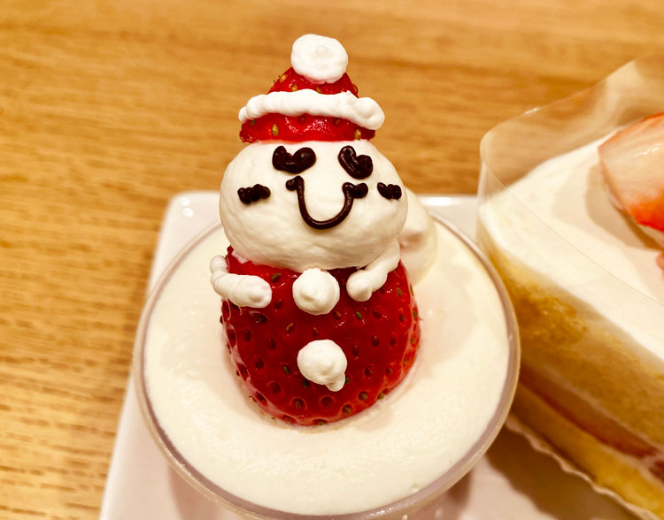 「うーおの森」のいちごのムース(グルテンフリー)