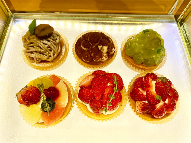 「tartotte(タルトッテ)吉祥寺マルイ店」のタルト6種類