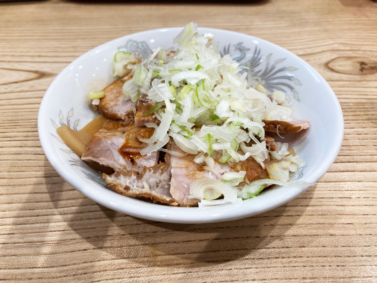 らーめん高尾のチャーシュー皿