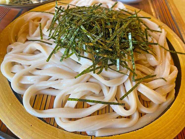 手打ちうどん鷹の天ざる肉汁うどん