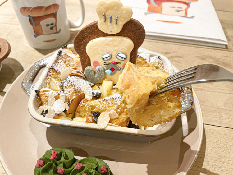 ぶどうパンのフレンチートーストの写真