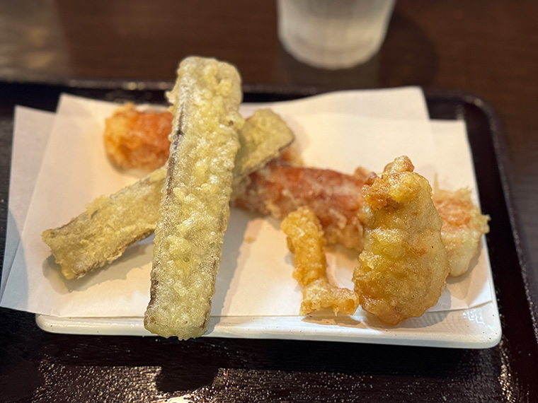 「讃岐うどん なかじょう」の天ぷら