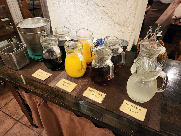 「TRATTORIA ElmoCielo」のドリンクバー
