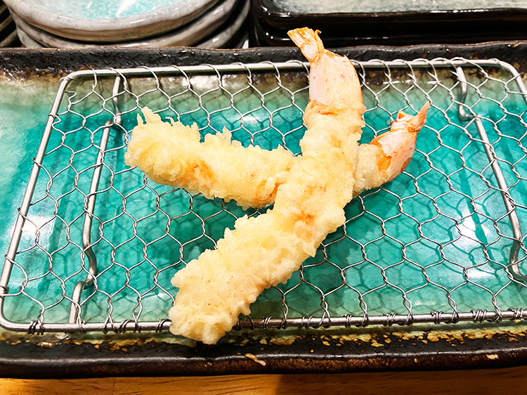 「穴子と酒と五島うどん 時々天ぷら 榛名」えび