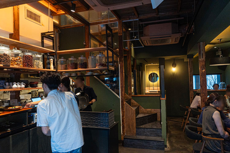 「sinensis」の店内
