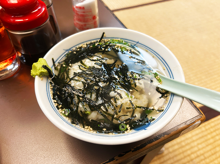 「いせや 総本店」のり茶漬け