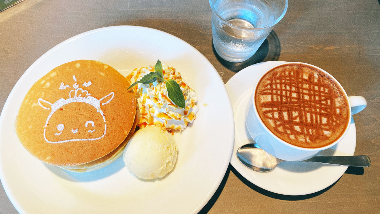 練馬区公式キャラクターねり丸パンケーキが食べられる Cafe Eight カフェエイト 殖産ベスト 練馬店