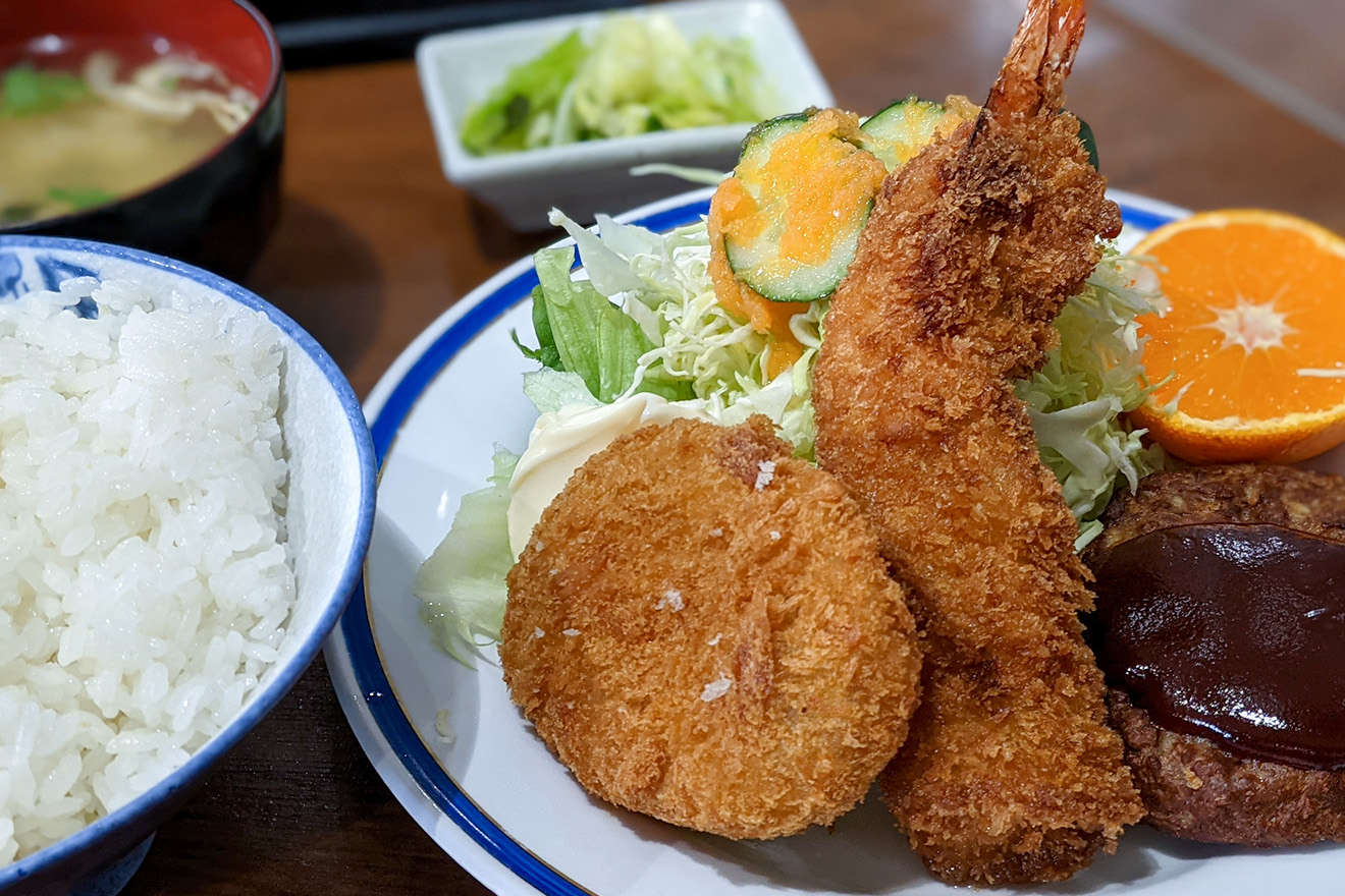 きさらぎ亭の「トリオ定食（A）」