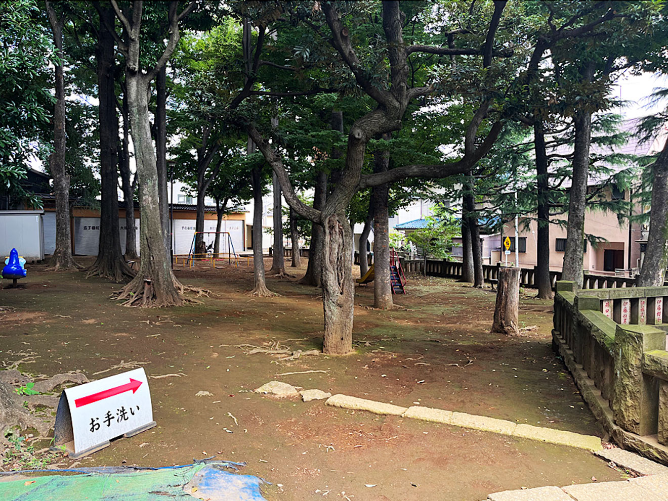 「太子堂八幡神社」の公園
