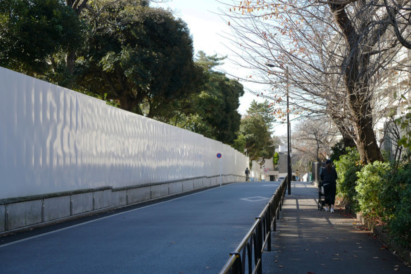 「馬事公苑」の横の道路