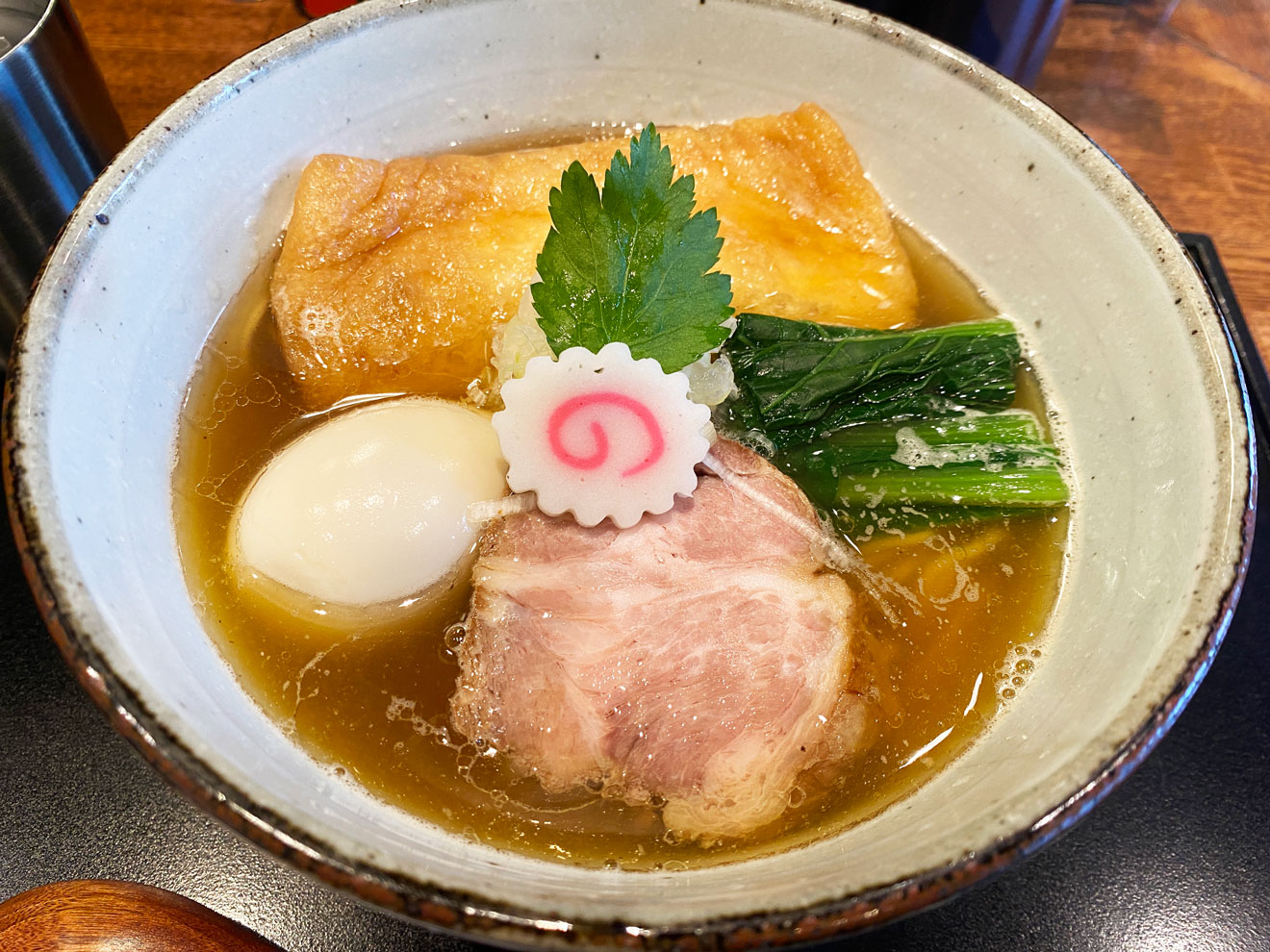 「中華蕎麦 きつね」の味玉中華蕎麦