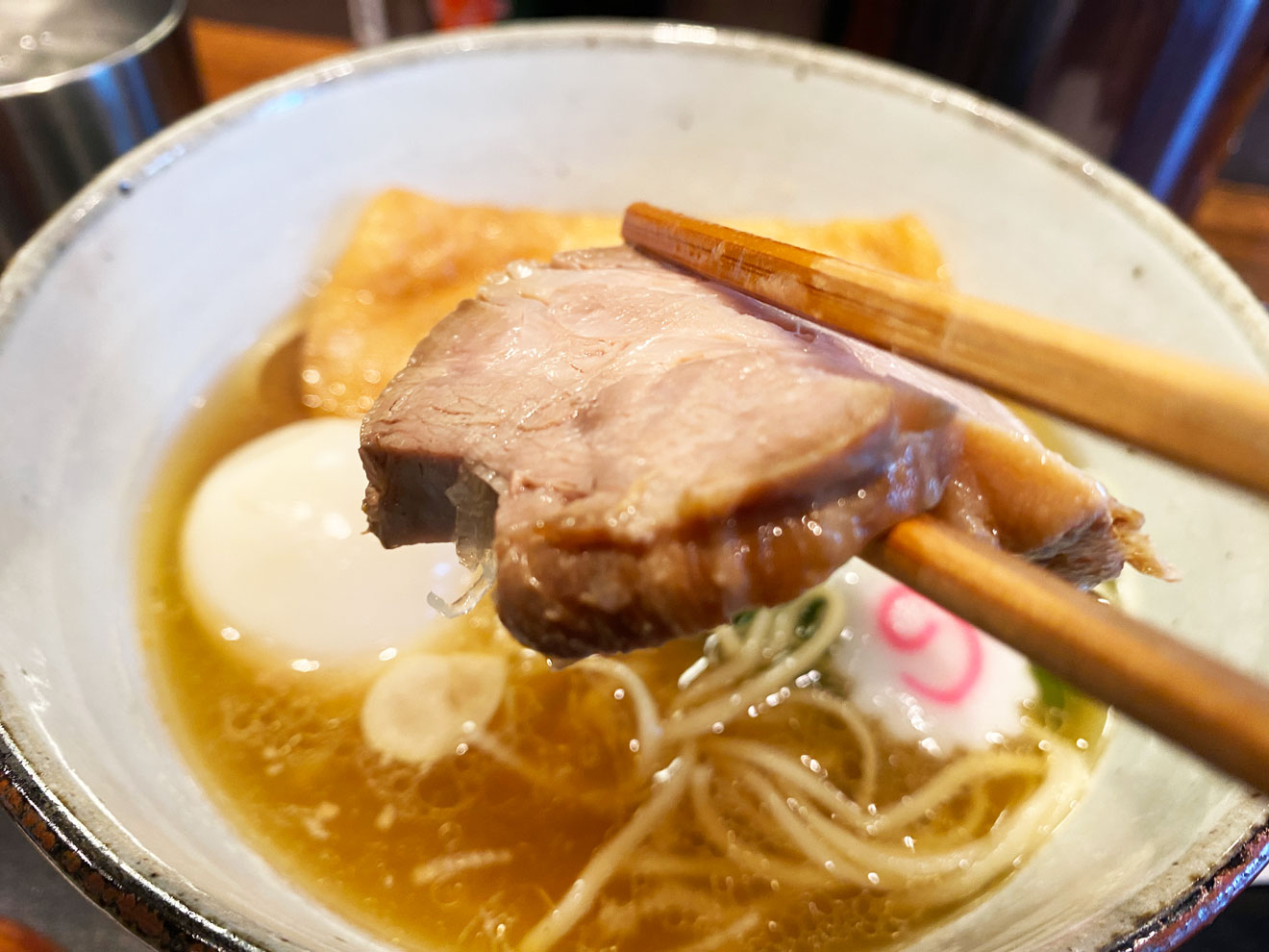 「中華蕎麦 きつね」の味玉中華蕎麦