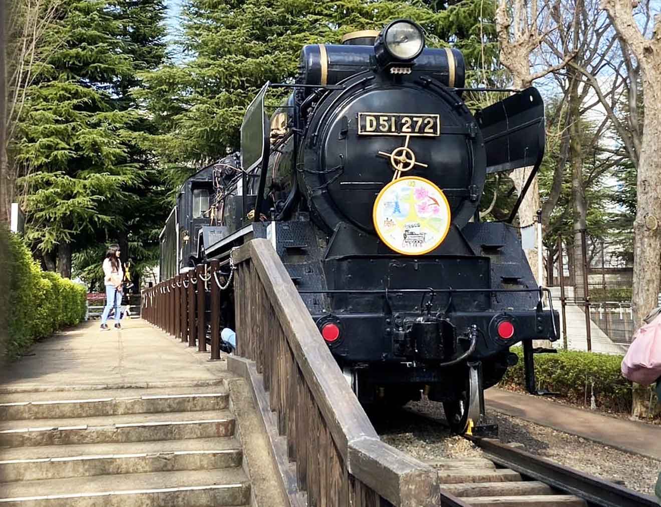 「世田谷公園」の蒸気機関車D51