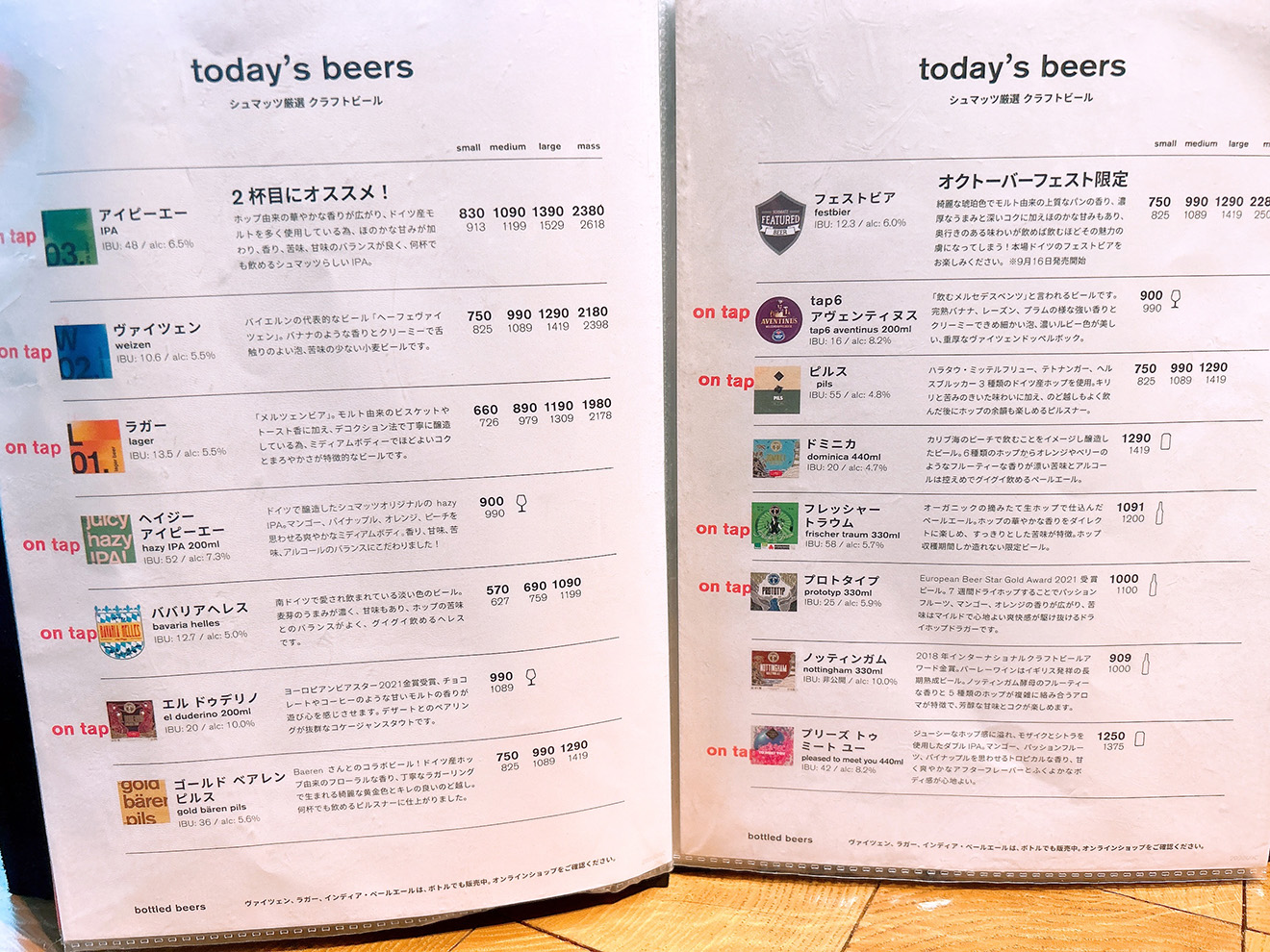 「SCHMATZ Bakery＆Beer 下北沢」のメニュー