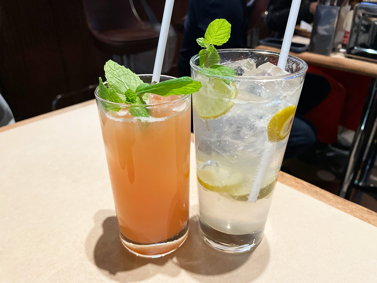 「KITADE TACOS下北沢」のKEY LIME SODA、GUAVA