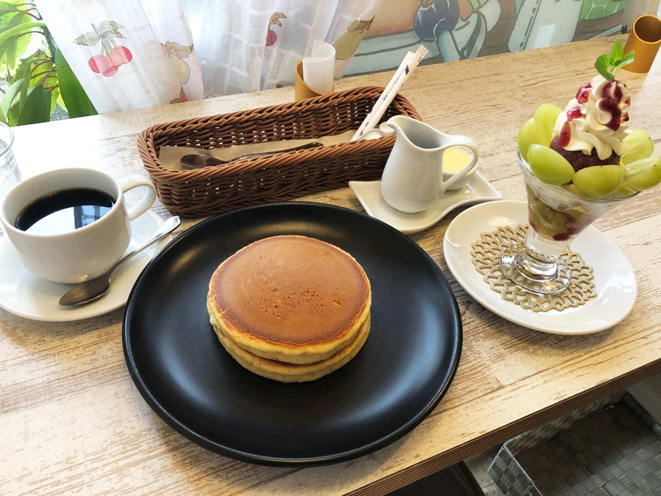 「ホットケーキパーラー Fru-Full 梅ヶ丘店」の梅ヶ丘セット