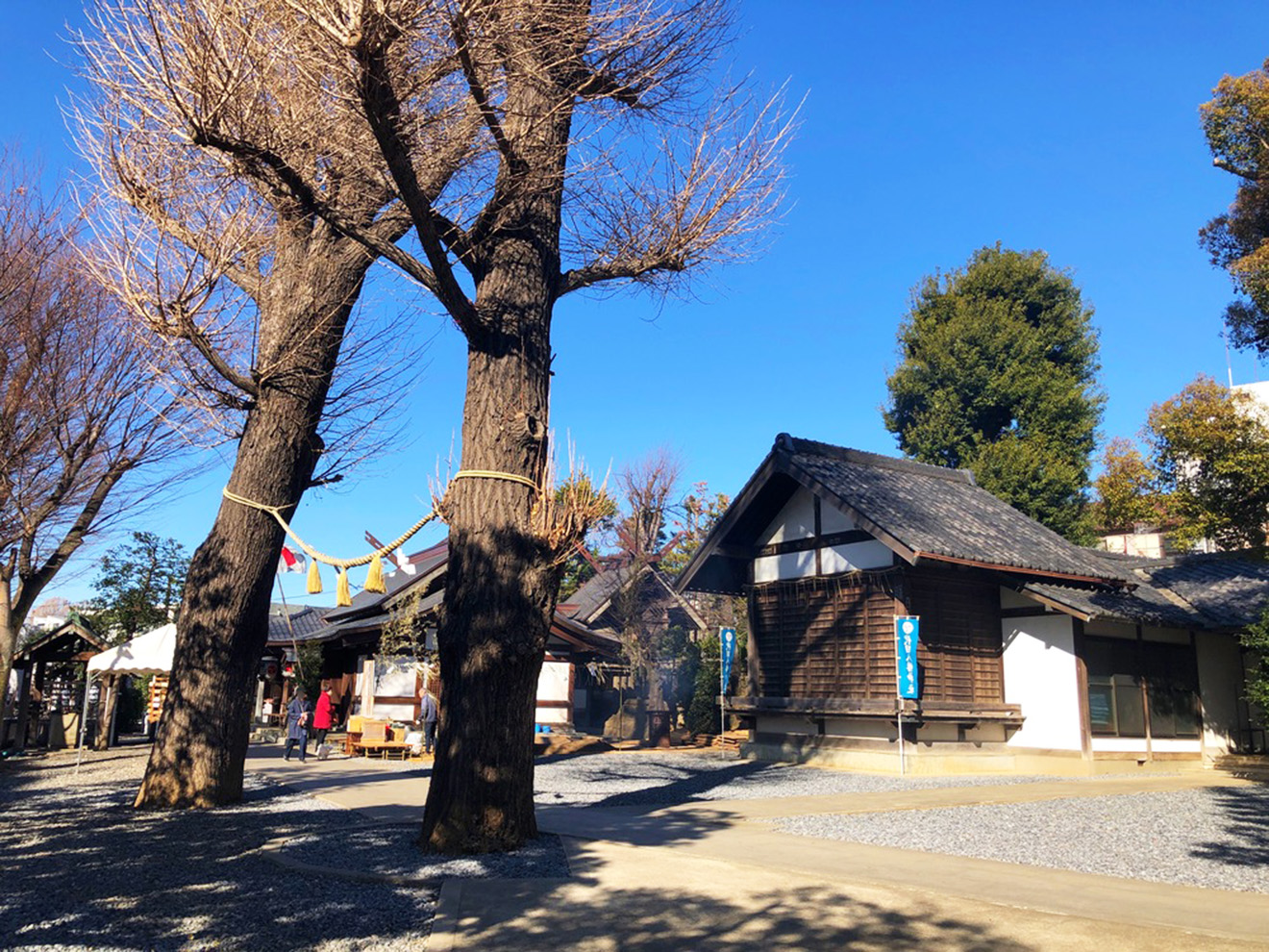 「代田八幡神社」の境内
