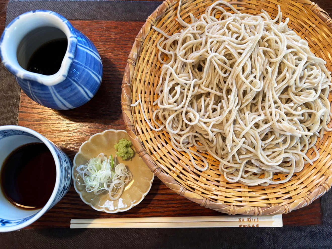 「蕎麦 石はら」の二八せいろ