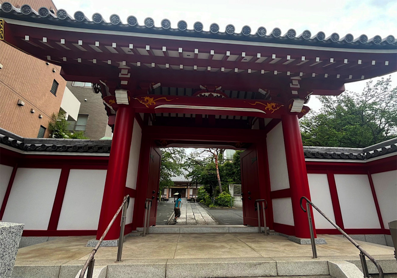 「青龍山 勝国寺」の門